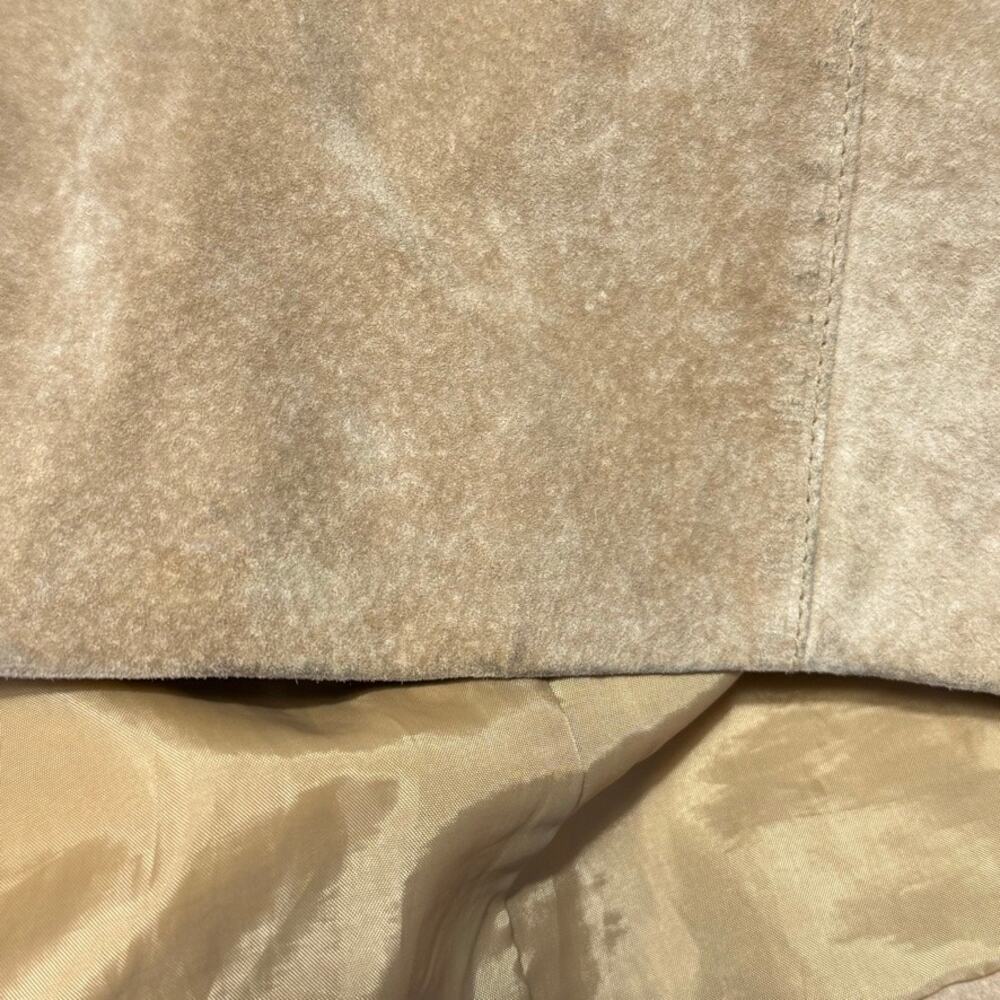 Croft & Barrow Tan Suede Blazer Jacket XL Classic Fall Academia Preppy - Picture 10 of 11